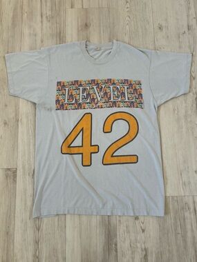 Vintage 1987 Level 42 Screen Stars North American Tour T-Shirt